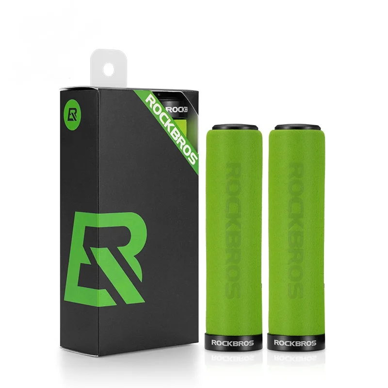 ROCKBROS-Newest-Bicycle-Grips-MTB-Silicone-Sponge-Handlebar-Grips-Anti-skid-Shock-absorbing-Soft-Bike-Grips (4)