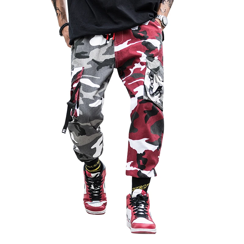 Camo Streetwear joggers Men Pant Camouflage Splice Cargo Pant Hip Hop Men's Joggers Trousers Military Overalls Male Camo Streetwear joggers Men Pant Camouflage Splice Cargo Pant Hip Hop Men's Joggers Trousers Military Overalls Male