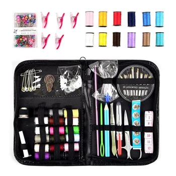 

200Pcs/set Mini Sewing Kit Thread Scissors Tape Pins Thimbles Needle for Home Travel SER88