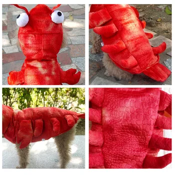 

Winter Dog Clothes Halloween Lobster Costume Cat Christmas Suit Dogs Pet Overalls Funny Clothing for French Bulldog OCT9