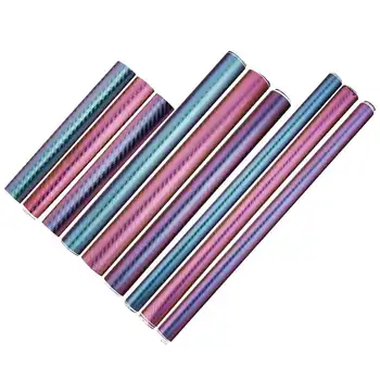 

3D Carbon Fiber Car Vinyl Wrap Roll Film Sticker Decal Purple Blue Chameleon