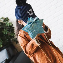 Raged Sheep/ г. Детская сумка, модная сумка принцессы с блестками и звездами, сумка через плечо, сумочка для девочек, милые аксессуары, сумка, Детская сумочка для девочек