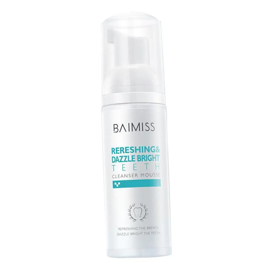 Teeth Whitening Mousse Toothpaste Tools Oral Hygiene Tooth White Cleaning Removes Plaque Stains Bad Breath