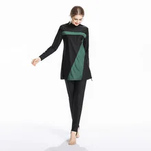 Купальный костюм Буркини, мусульманский скромный купальник, купальный костюм Буркини, Исламский купальник для женщин с полным покрытием, консервативный Мусульманский купальник