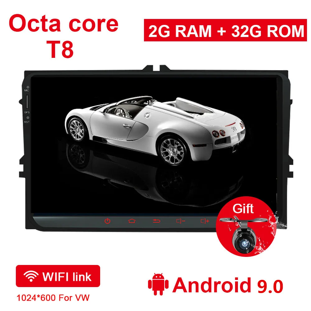 2G 32G 9.0 8 cores Eunavi 2 din ips TDA7851 Android 9,0 Автомагнитола Стерео gps для VW Passat B6 CC Polo GOLF 5 6 Touran Tiguan Magotan Seat NO DVD - Цвет: 2G 32G 9.0 8 cores