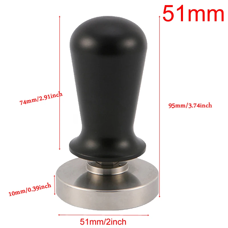 51mm 304 Stainless Steel 3 Angle Coffee Tamper and Flat Coffee Tampers With Double Coffee Mat