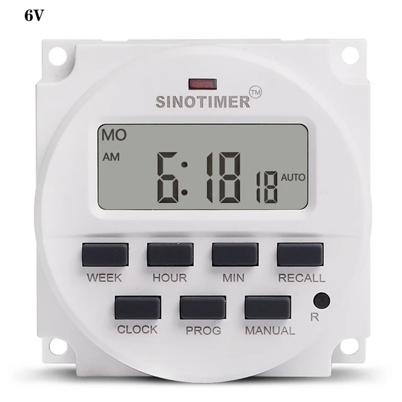 Big LCD 1.6 Inch Digital 7 Days Programmable Timer Switch Passive Output Relay Inside And Countdown Time Function 1