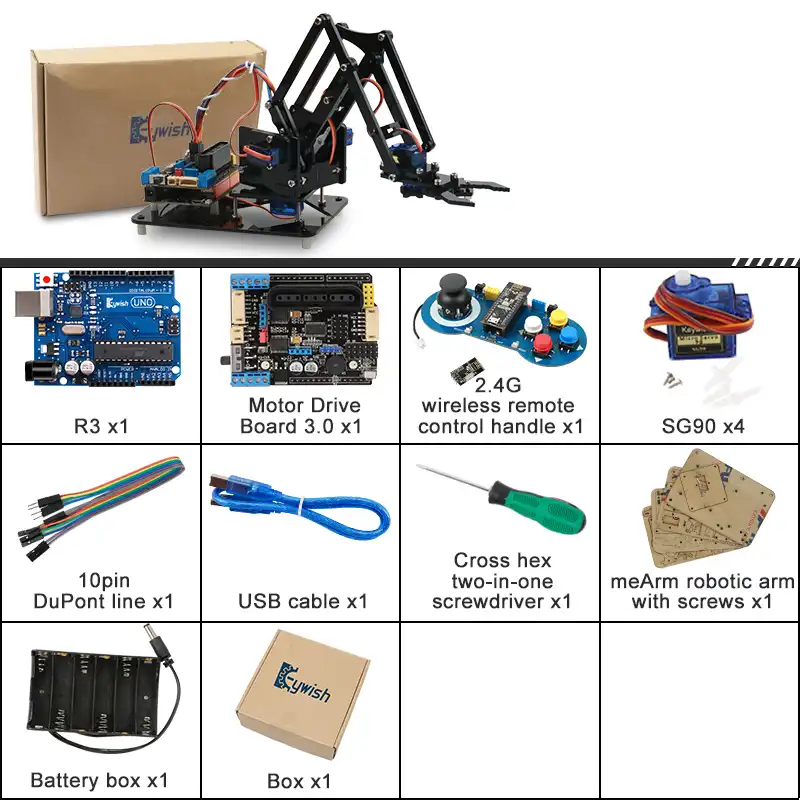 diy robot arm kit educational robotic