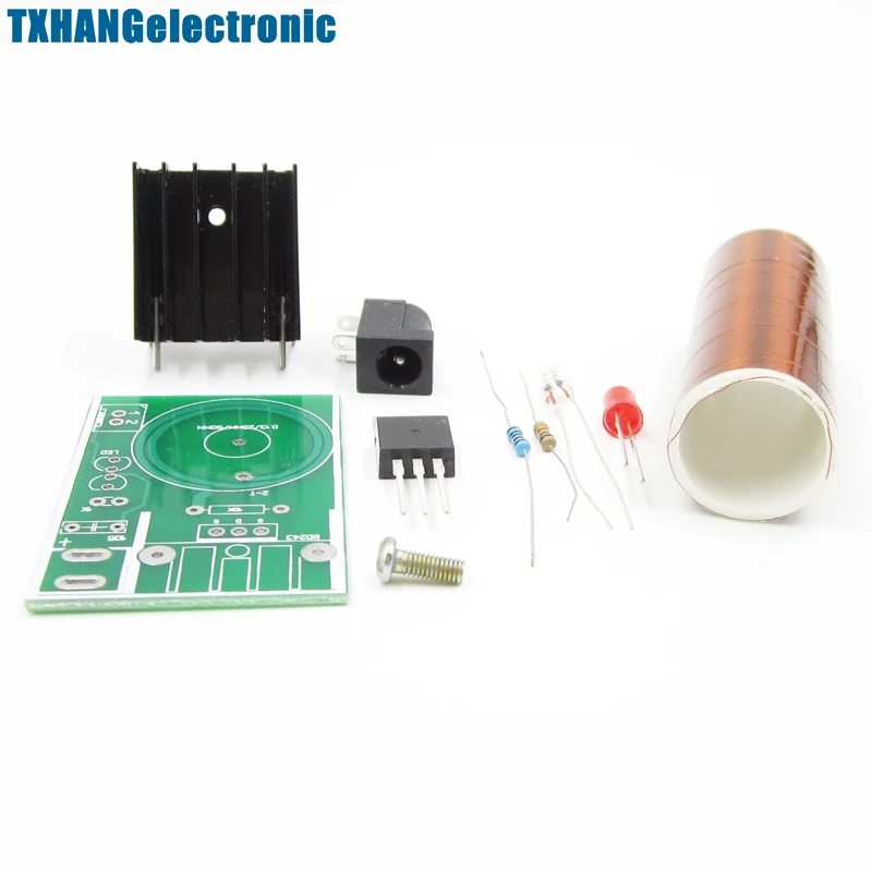DC 12V Мини DIY Тесла катушки комплект Arc беспроводной электропередачи освещения
