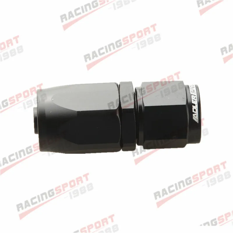 

-6AN AN6 AN -6 straight SWIVEL OIL FUEL GAS LINE HOSE END ADAPTOR black