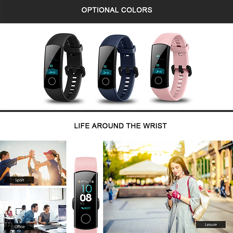 Оригинальный Смарт браслет Huawei Honor Band 4 с AMOLED дисплеем водонепроницаемый смарт NPC