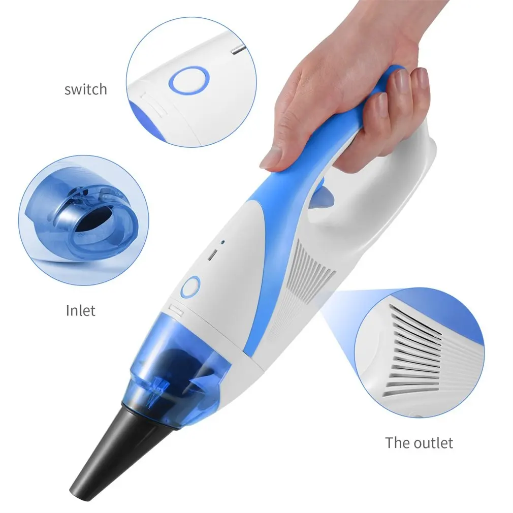 

Handheld Mini Cordless Vacuum Cleaner B Rechargeable Portable USB Auto Lightweight Dustbuster Super Suction Compact