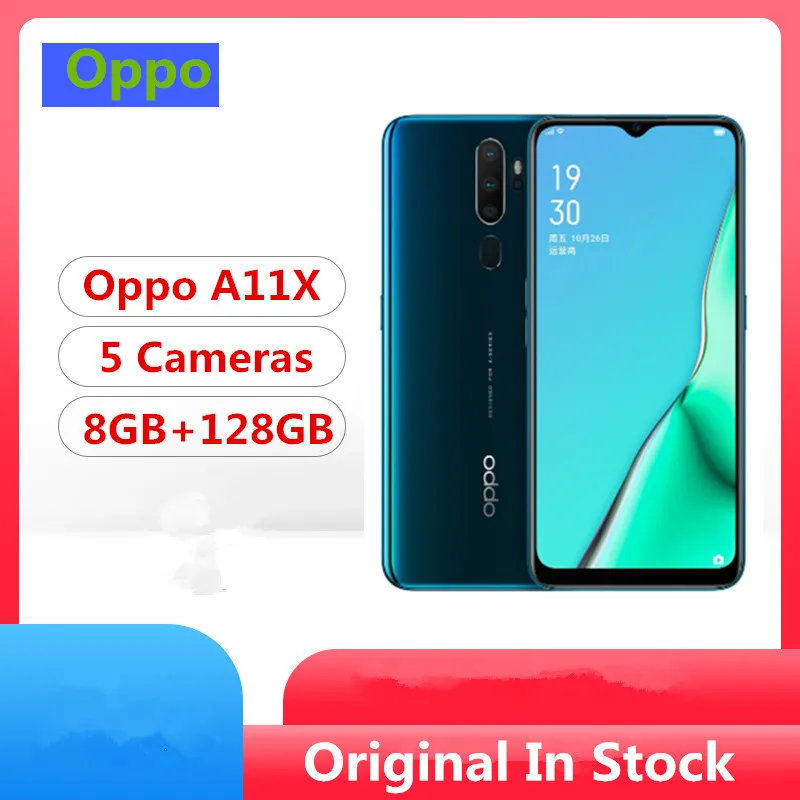 Мобильный телефон Oppo A11X 4G LTE Snapdragon 665 Android 9,0 6," ips 1600X720 8 Гб ram 128 ГБ rom 5000 МП мАч отпечаток пальца