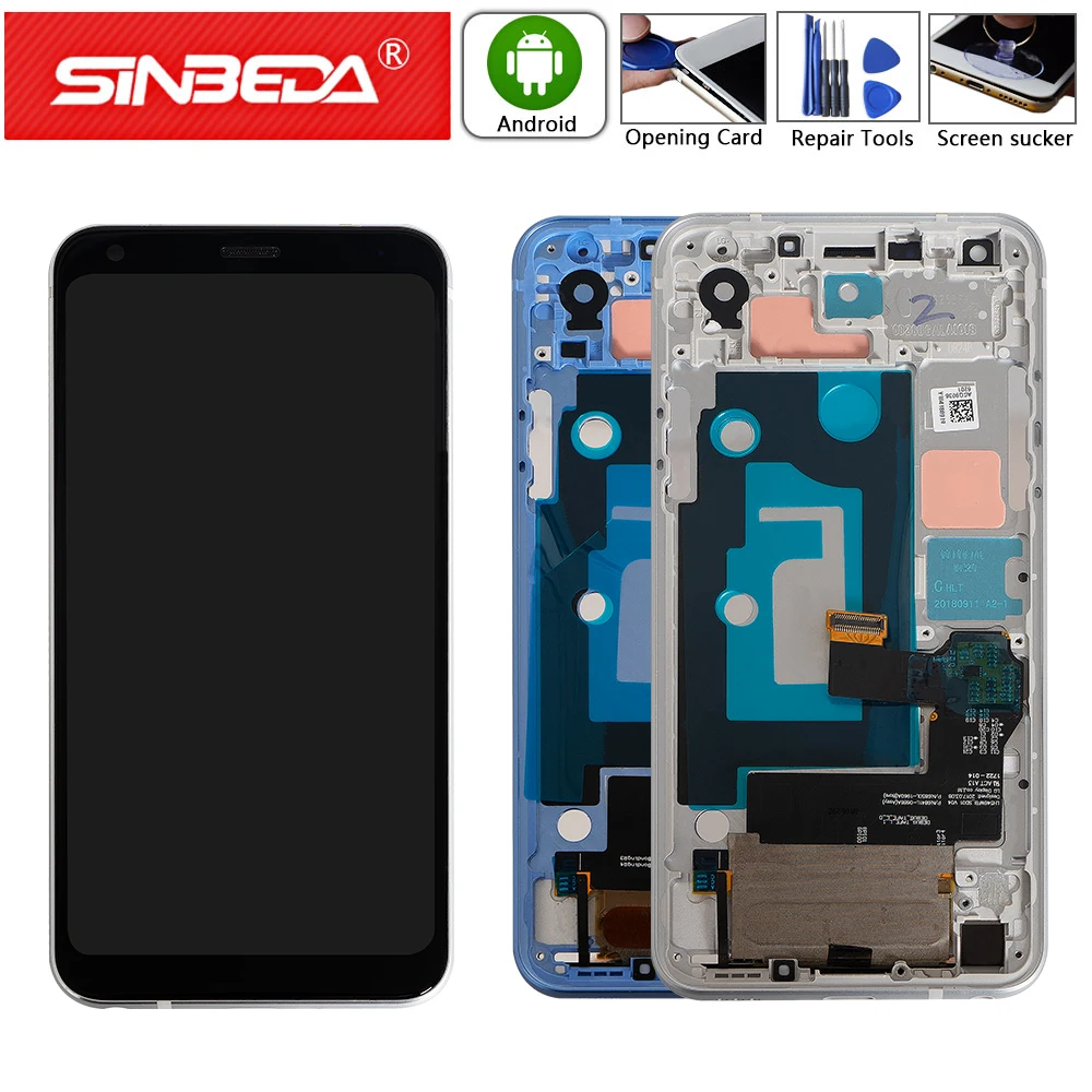 

Sinbeda 5.5"For LG Q7 LCD Display Touch Screen with Frame Q610 Digitizer Assemble For LG Q7 Display Q610 Q610YB LM-Q610YB Screen