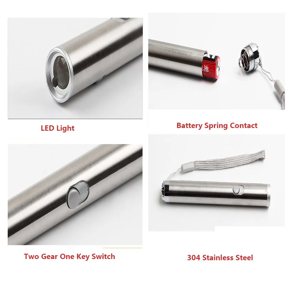 Laser Pointer 3 In 1 Mini Laser Pointer Flashlight LED Flashlight Pen Tool for Cat Chase Training Toys