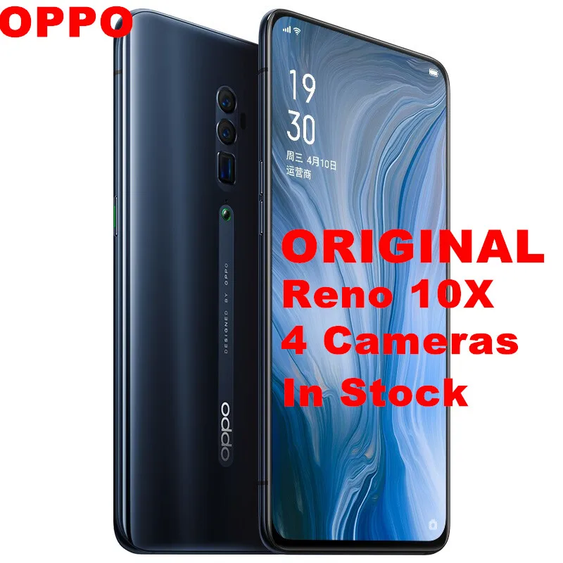 В наличии Oppo Рено 10x зум мобильного телефона смарт-телефон Snapdragon 855 6 &quotAMOLED 48.0MP 10X