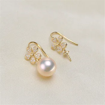 

Pearl Earrings fittings factory diy jewelry making Earrings Base Settings Gold Filling Classic Earrings Findings for Women charm