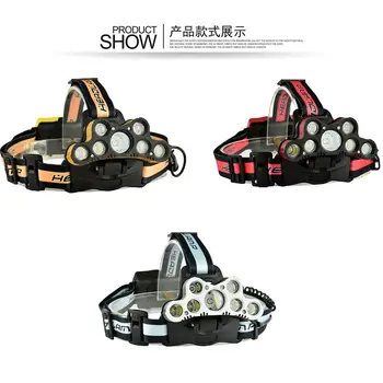 

Headlight 6 Gears USB Charging Headlamp Light Fixture Sporting Goods Outdoor Lighting Portable Hiking Camping Rechargeable