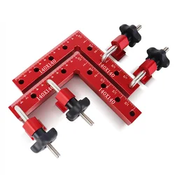 Pince à Angle droit à 90 degrés, 2 pièces, fixation auxiliaire en forme de L, panneau d'épissure, panneau de positionnement, règle à Clip fixe, outil pour le travail du bois 