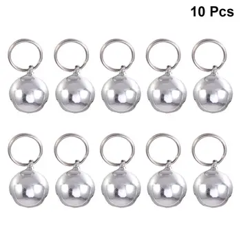

10pcs 18mm Dog Collar Pet Small Bells Collars Charm Jingle Bells Pet Pendant Accessories For Cat Puppy Kitten Decoration Supply