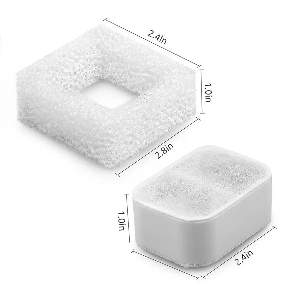 Pet Water Fountain Replacement Activated Carbon Filter Set