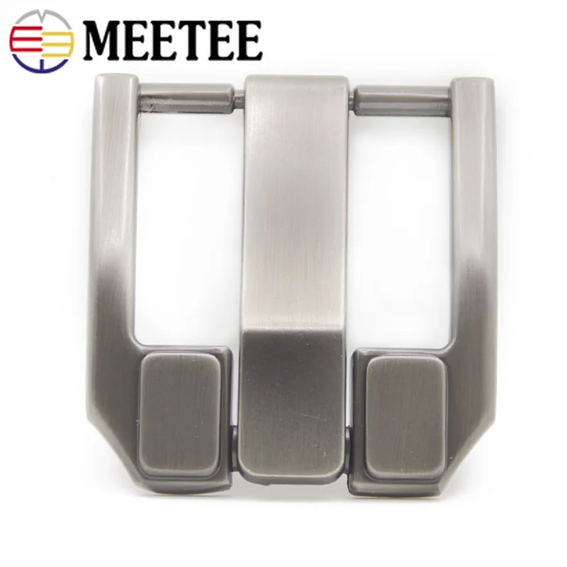 Meetee 2/5 шт ID40mm Для мужчин кожаный ремень головой сплав контактный пряжки ремня DIY Спорт на открытом воздухе ремень на голову кожаная скобяные изделия