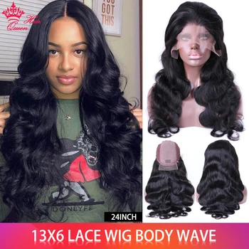 

Queen Hair Official Store Lace Front Human Hair Wigs Lace Frontal Wig 180 Density Lace Front Wig 13x6 Brazilian Body Wave Wig