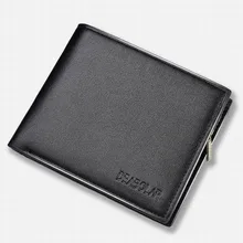 New Wallet Leather Wallet Men's Short Wallet Hot Sale Retro Multi-card Short Wallet Multifunctional PU Waterproof Wallet