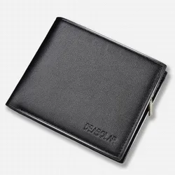 New Wallet Leather Wallet Men's Short Wallet Hot Sale Retro Multi-card Short Wallet Multifunctional PU Waterproof Wallet