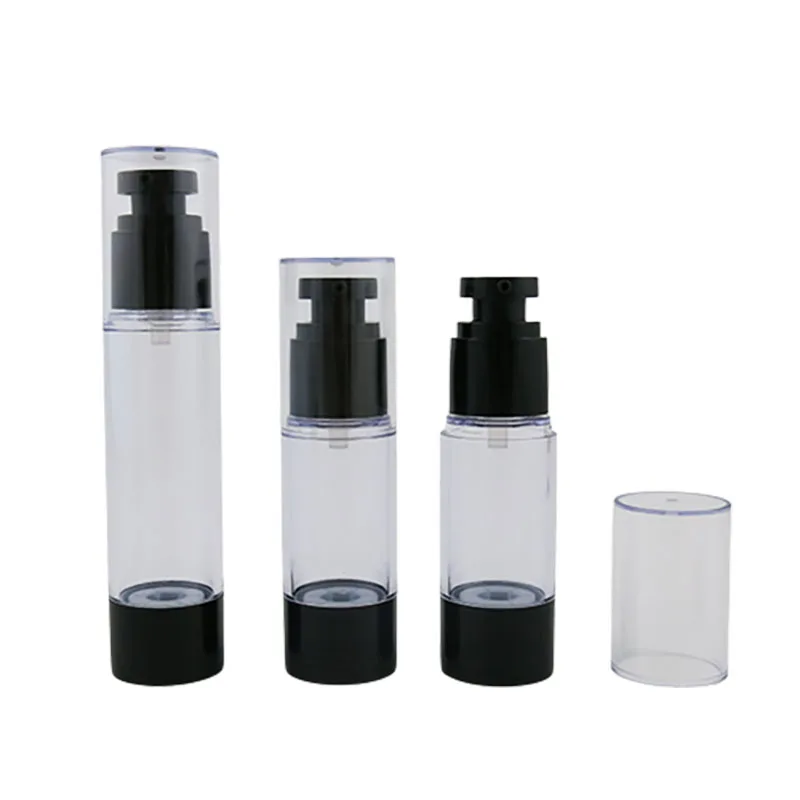 

15ml 30ml 50ml Airless Pump Bottles Travel Lotion Pump Containers 1oz Airless Lotion Dispenser for Refillable Cosmetic Bottle