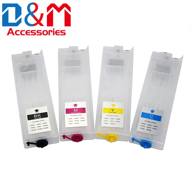 

1Set Refillable Ink Cartridge Chip T9481 9482 9483 9484 T9491 9492 9493 9494 for Epson Pro WF-C5290 WF-C5790 WF-C5210 WF-C5710