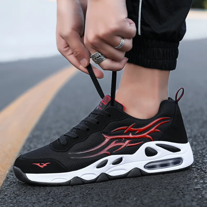 

Autumn Men's Mesh Breathable Casual Shoes Trend Versatile Shoes Air Cushion Running Athletic Shoes