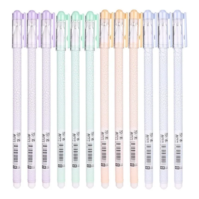 12 шт 0,5 мм креативная Милая пластиковая гелевая ручка Kawaii цветной гелевый подарочный набор ручек для студентов стационарные офисные школьные принадлежности 04265 - Цвет: ZXB-04265-5