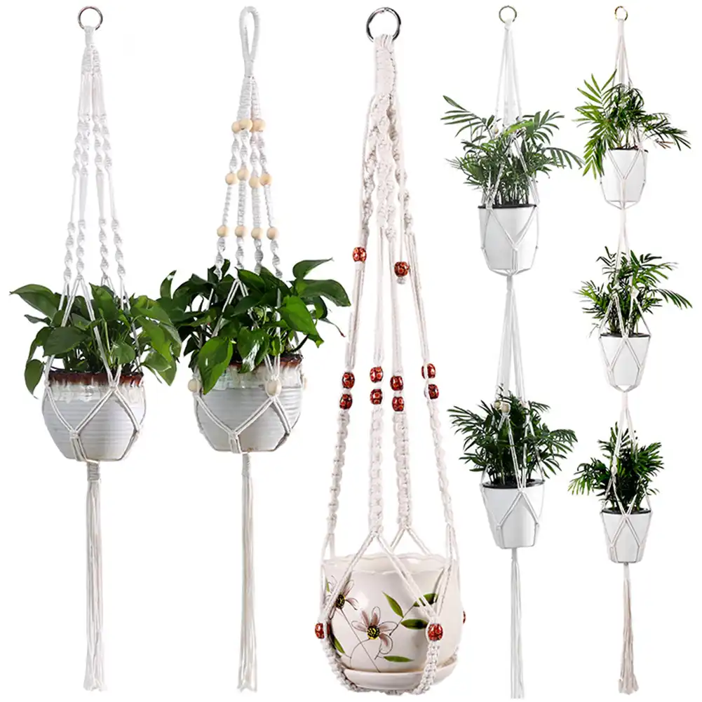 5サイズ手作りハンギングバスケット植木鉢植物ホルダーマクラメ植物ハンガー屋内壁掛けプランター植物ホルダーバスケット ボトル ジャー ボックス Aliexpress 5サイズ手作りハンギングバスケット植木鉢植物ホルダーマクラメ植物ハンガー屋内壁掛けプランター植物ホルダーバスケット ボトル ジャー ボックス Aliexpress