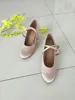 Evkoodance Brand Khaki Color Satin With Crystal Comfortable Woman Modern Ballroom Dance Shoes 7.3cm Heel Evkoo018 customize shoe 5