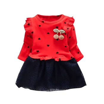 

Autumn Spring Baby Girl Clothes Girl Dress Princess baby dresses girl Cotton Kids Toddler Long Sleeve Sundress Girl vestidos