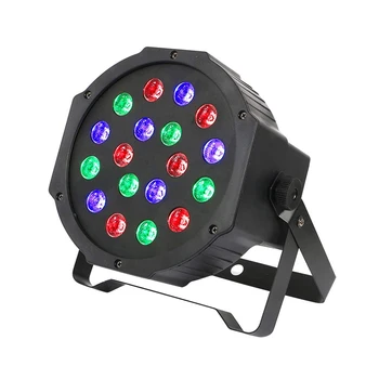 

18W RGB LED Par Light DMX Control Stage Lighting Effect Stage Disco DJ Projector Led For Wedding DJ Home Party Church