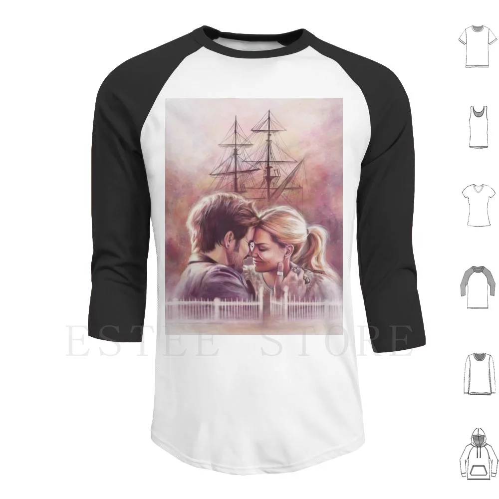 A New Home Felpe Con Cappuccio Captain Swan Cs Art Hook Swan Jolly Roger Captain Hook