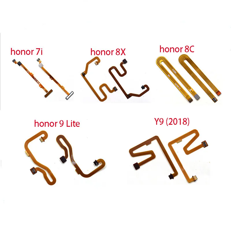 Сенсорный сканер отпечатков пальцев, гибкий ленточный кабель для huawei honor 8X 8C honor 9 Lite Y9() honor 7i