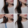 Big Acrylic Earrings For Women 2022 New Jewelry White Statement Circle Chain Geometric Drop Dangle Earrings Wholesale ► Photo 2/6