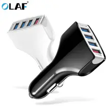 Олаф автомобильное зарядное устройство Quick Charge 3,0 Автомобильное зарядное устройство 4 порта быстрое автомобильное зарядное устройство USB Автомобильное зарядное устройство для samsung Xiaomi iPhone QC 3,0