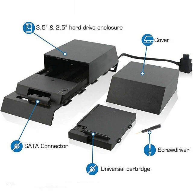 Банк данных Коробка Чехол 8 ТБ хранения Ёмкость внешний жесткий диск SSD для Playstation 4 игровой PS4 жесткого диска SATA расширительный блок 3,5''