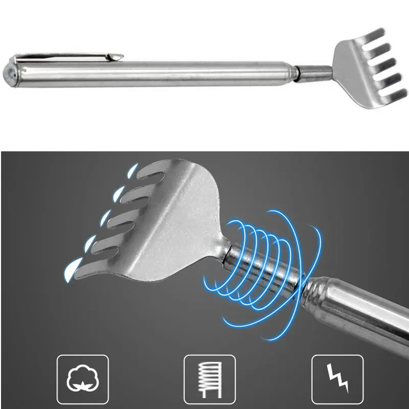 

Extendable Back Scratcher Stainless Steel Telescopic Back Scratcher Stainless Steel Telescopic Anti Itch Claw Massager Extender