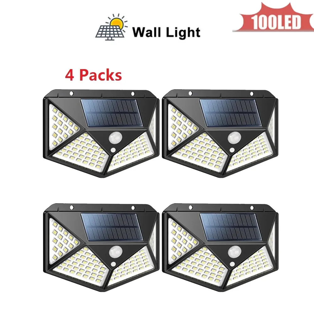 

1-4PCS LED Solar Light Outdoor PIR Motion Sensor Wall Lamp Solar Garden Lights Waterproof SpotlightStreet Yard Path Light indoor