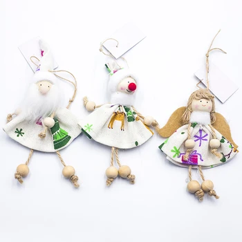 

Lovely Santa Snowman Deer Small Doll Christmas Tree Pendants Hanging Ornaments New Year Xmas Decor Home Party Decoration 62979
