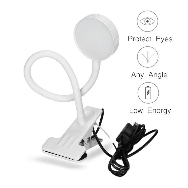 

Tattoo Nail Art Clip Table Lamp Creative 2 in 1 USB Adjustable Cold White Desk Light Beauty Salon Tools light Equipment new