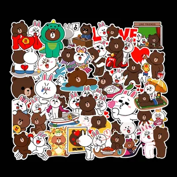 

100pcs / set cartoon bear sticker trolley case skateboard motorcycle sticker waterproof culture creative DIY sticker
