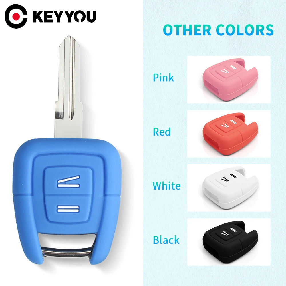 Keyyou Custodia Portachiavi In Silicone A 2 Pulsanti Per Opel Astra Zafira Paw Omega Vectra Signum Tigra Fob Shell Cover Remota Per Telecomando