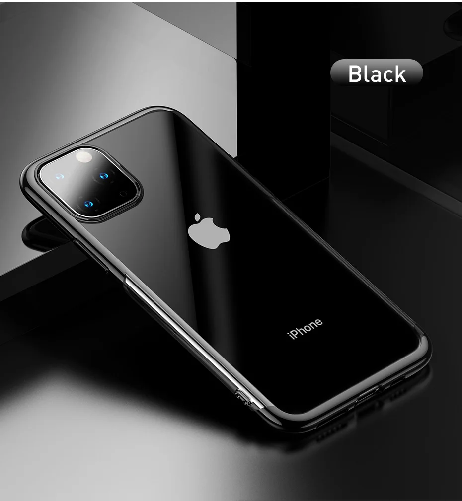 Роскошный прозрачный чехол Baseus для iPhone 11 Pro Max, Ультратонкий чехол для iPhone 11 Pro Max 5,8 6,1 6,5, новые чехлы