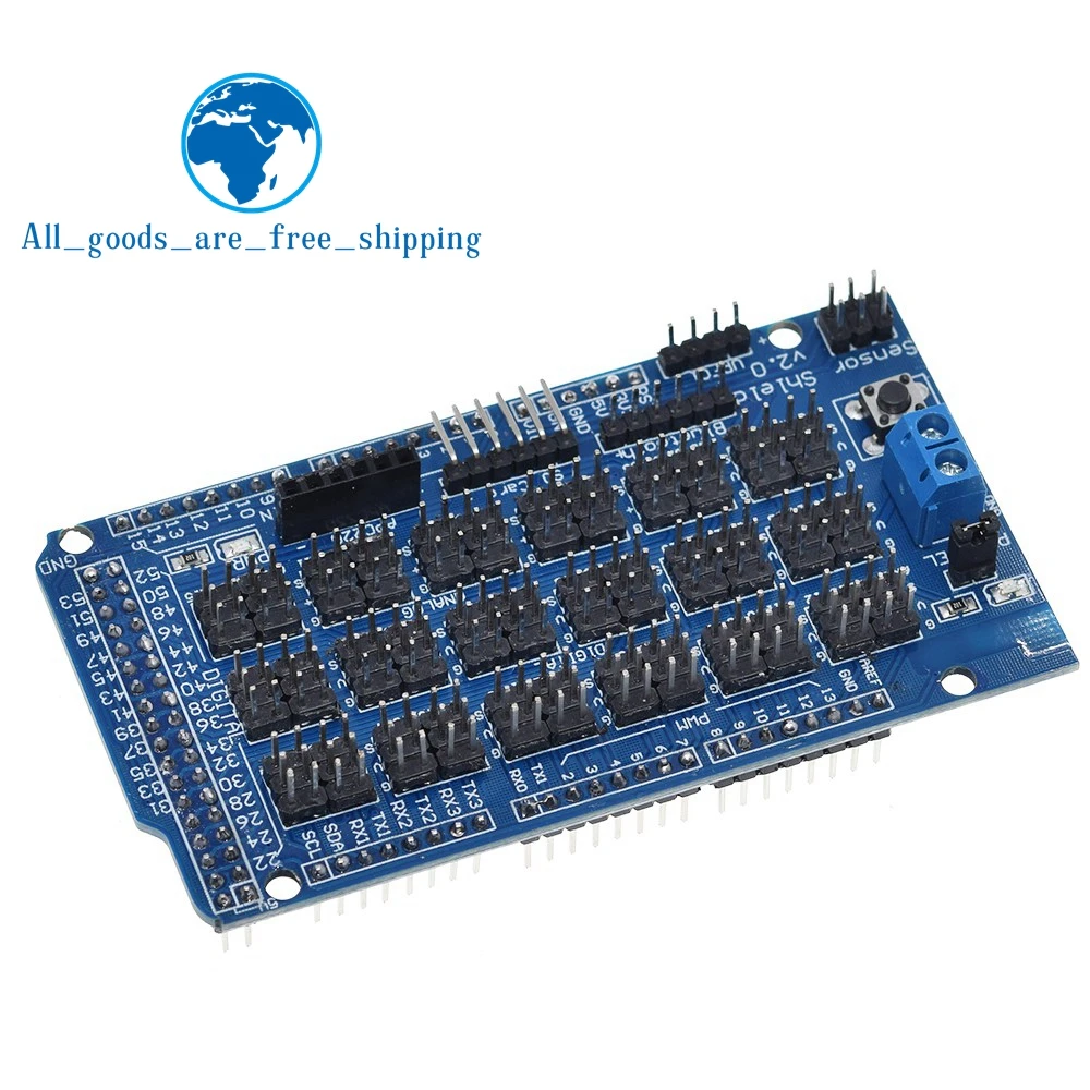 Для Arduino датчик MEGA Shield V1.0 V2.0 специальная Плата расширения 2560 Sup IIC Bluetooth SD Robot Parts DIY |